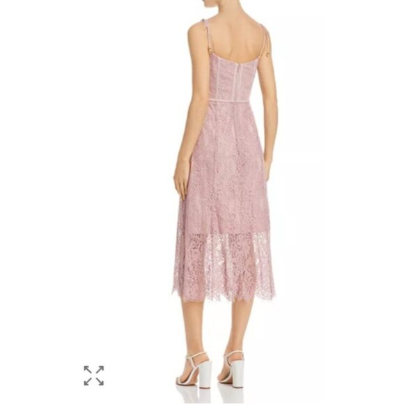 Keepsake the label nwt sense corset detail lace midi dress size M - Picture 13 of 14